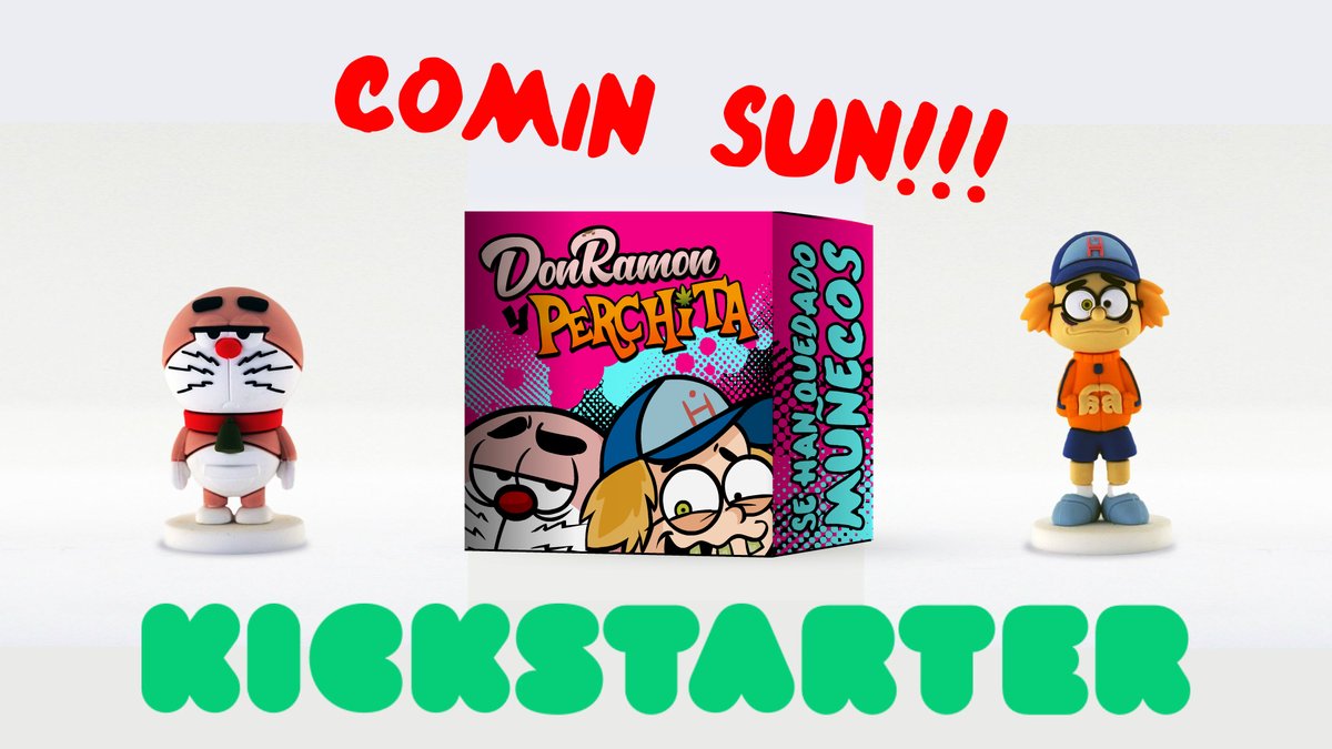 ATENCIÓN!!!😯😯😯🥳🥳🥳 Próximamente (COMIN SUN) voy a lanzar un @Kickstarter para hacer el PACK de MUÑECOS de DONRAMÓN Y PERCHITA!!!🤘🤘🤘 Si no os los queréis perder apuntaros a su landing page! UNIDADES LIMITADAS!!! 👇👇👇👇👇👇👇👇👇👇👇👇👇 pack.donramonyperchita.com