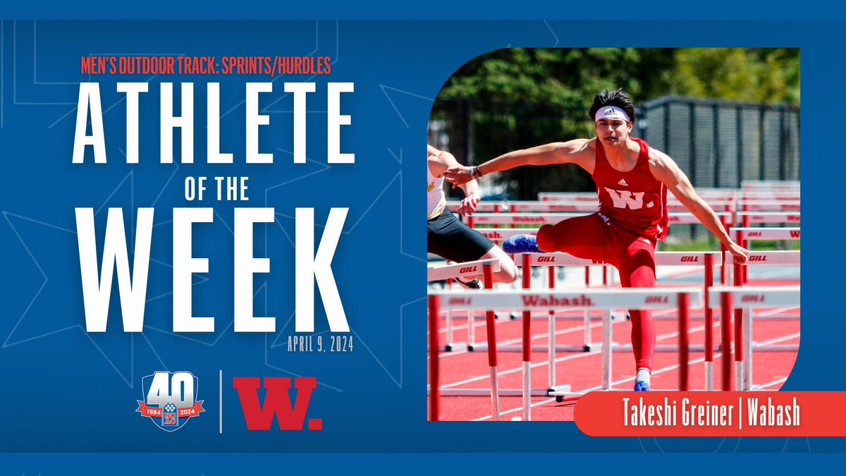 .@NCAC Men’s Outdoor Track & Field Sprints/Hurdles Athlete of the Week: Takeshi Greiner of @mownbu #NCACPride | #NCACFamily | #ncacotrk 📰 tinyurl.com/mrxpneay