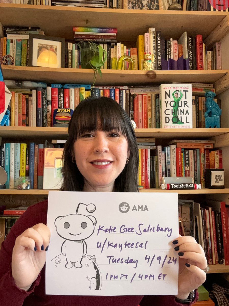 Hello. It’s me. Your resident #AnnaMayWong expert. I’m doing a @reddit AMA live today, Tuesday, April 9 at 1 pm PT / 4 pm ET. Join us on the r/asianamerican subreddit & ask me all the questions you ever wanted to know about Anna May Wong! loom.ly/9Oi-410 #redditAMA