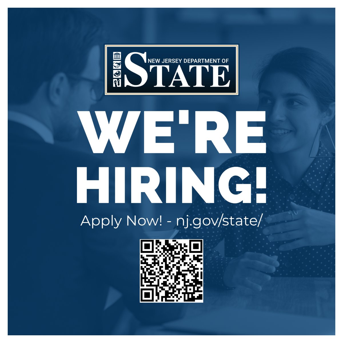 Your job search is over. The New Jersey Department of State is currently hiring! #JobAlert nj.gov/state/dos-empl…