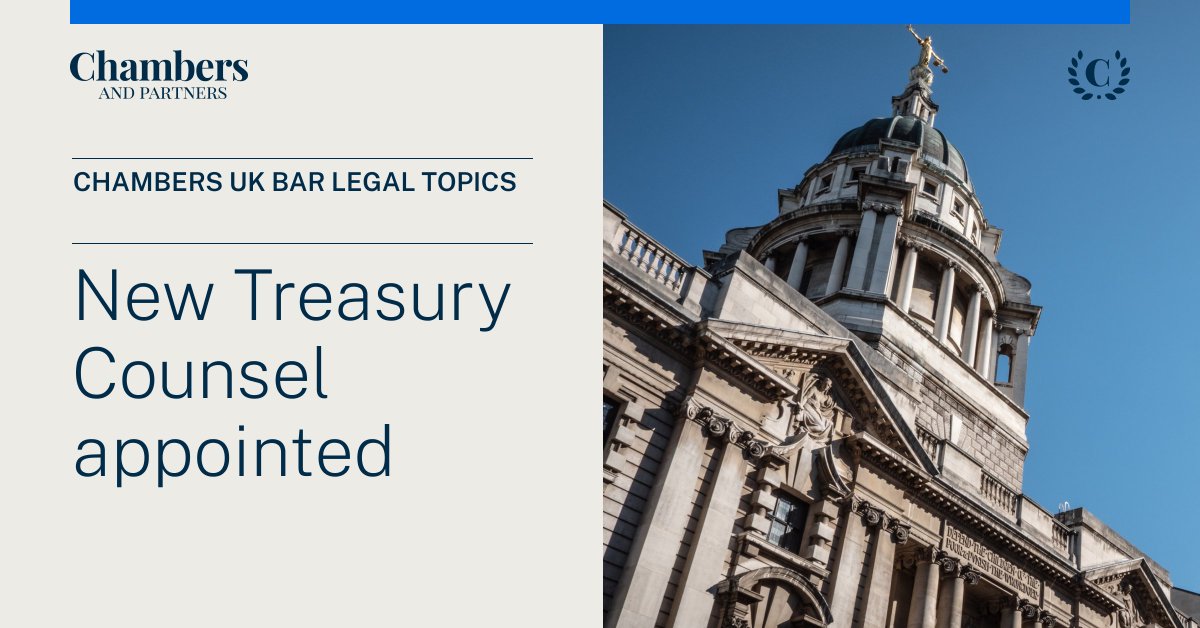 In this recent UK Bar Legal Topics article, the team discusses the new Treasury Counsel appointments that came into effect on 1 April 2024. Read the article here: d7ys.short.gy/C8o3Kg #ChambersandPartners #chambersukbar #legalrankings #law #lawyers #legaltopics