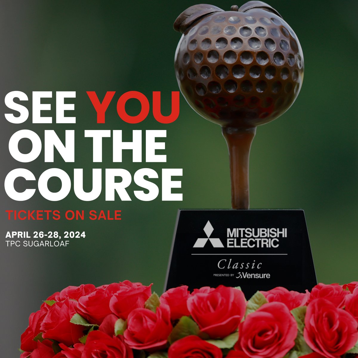 See you on the course👀 Snag your tickets to the 2024 @MEClassicGolf TODAY! 📍 TPC Sugarloaf 🗓️ April 26th - 28th BUY NOW 🎟️ mitsubishielectricclassic.com/tickets/