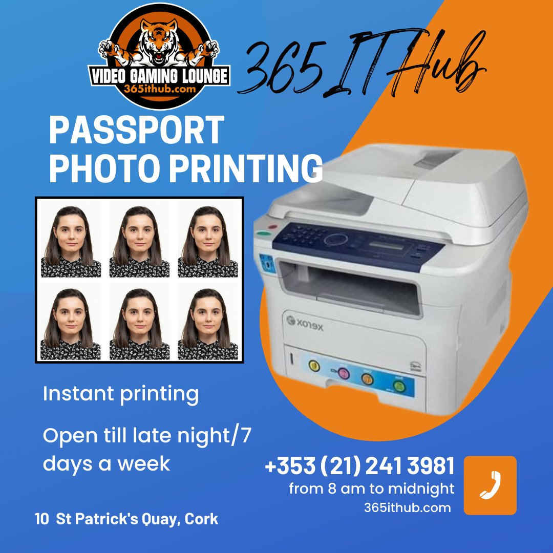 Now Passport Photo printing services at 365ITHUB
