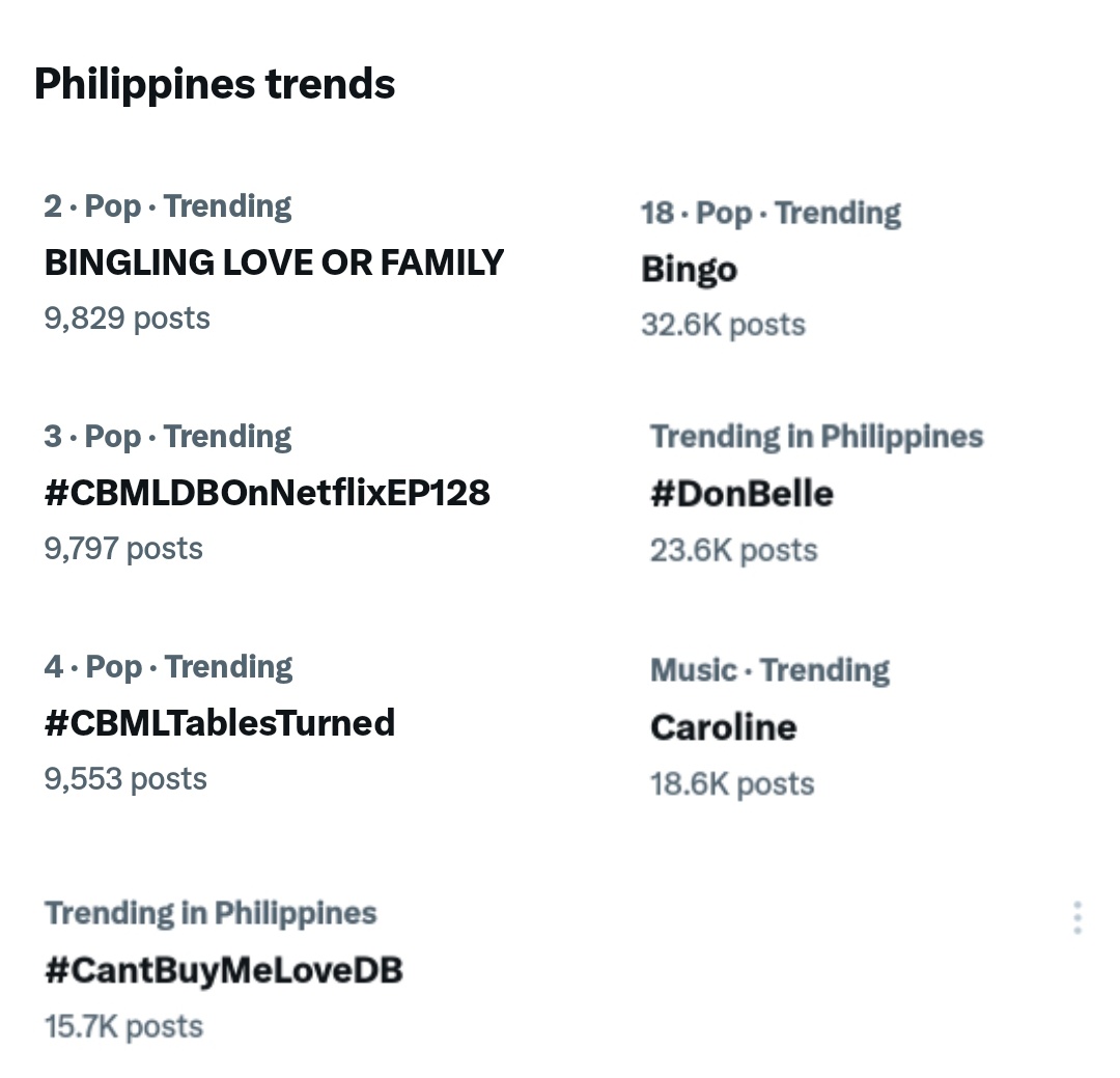 Bingo and Caroline 🏷❤️

BINGLING LOVE OR FAMILY 

#CBMLTablesTurned
#CBMLDBOnNetflixEP128
#DonBelle | #CantBuyMeLoveDB