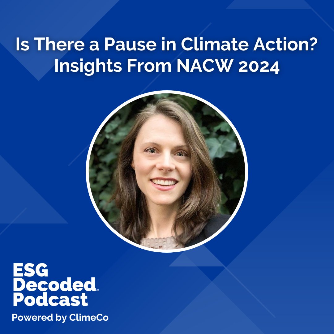 Check out the latest episode of @ESGDecoded to learn more about the latest insights from the recent North American Carbon World (#NACW) conference. Listen here: climeco.com/podcast-series/ #CarbonMarkets #CarbonOffsets #StateClimateAction #CORSIA #ICVCM #VoluntaryCarbonMarkets