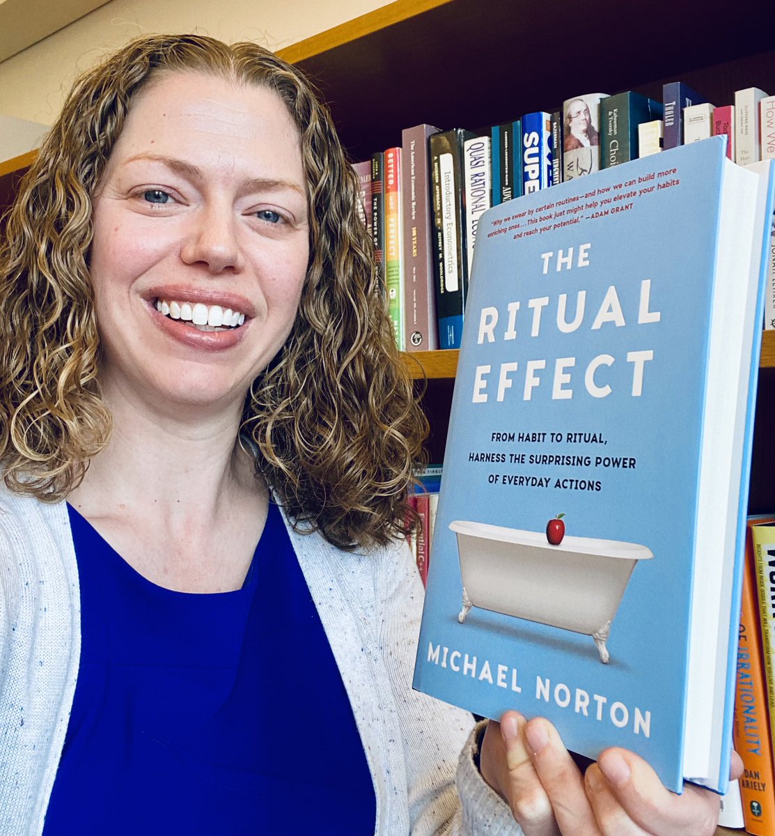 Happy publication day to the extraordinary Prof. Mike Norton of @HarvardHBS! THE RITUAL EFFECT is a must read to help you reach your potential and live a fuller life.
