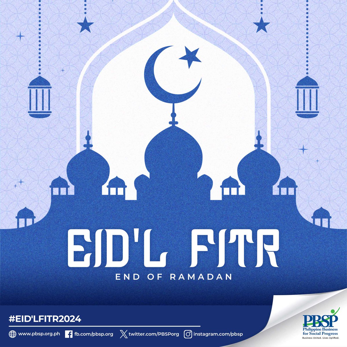 Eid Mubarak 🕌☪️ PBSP stands in solidarity with our Muslim brothers and sisters as they celebrate Eid'l Fitr, the end of the Islamic fasting month of Ramadan.