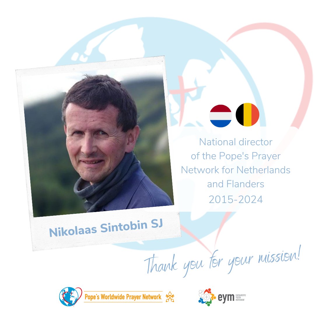 We thank Fr. Nikolaas Sintobin SJ, who has been the Regional Coordinator of the Pope's Prayer Network for Netherlands and Flanders 2015-2024. Thank you for your mission!🙏