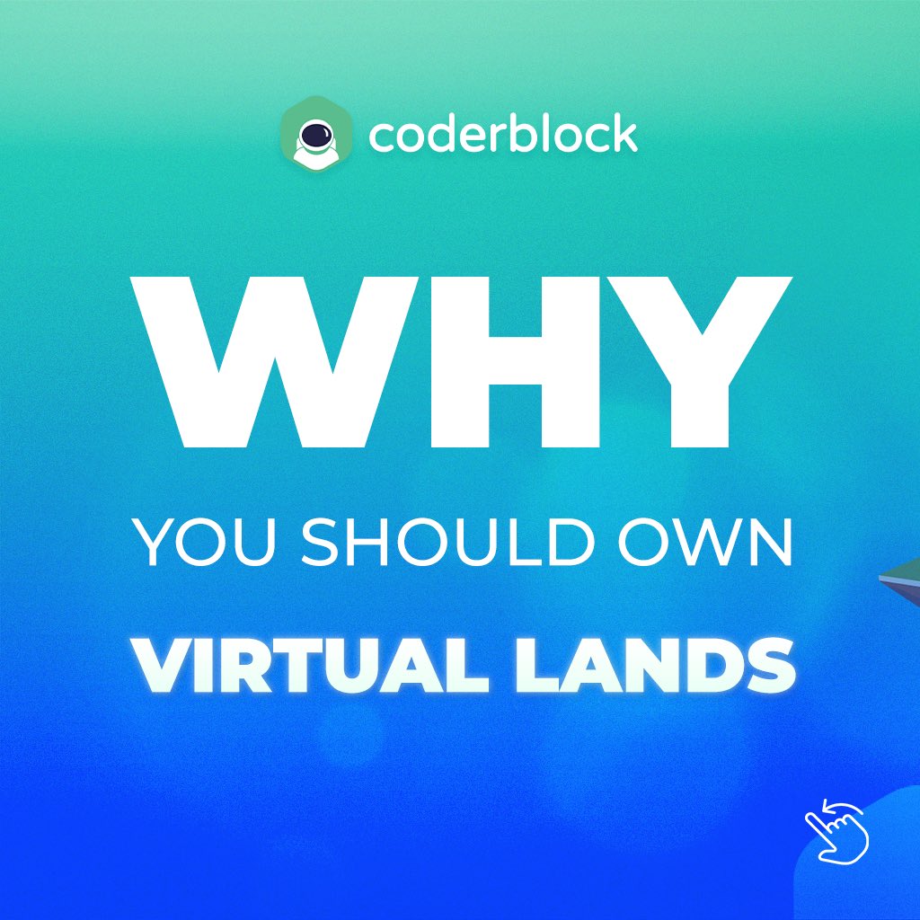 coderblock's tweet image. Want to find out 𝘄𝗵𝘆 you should own your own #virtuallands? 🌎

𝗖𝗼𝗱𝗲𝗿𝗯𝗹𝗼𝗰𝗸 𝗨𝗻𝗶𝘃𝗲𝗿𝘀𝗲 is full of 𝗲𝗻𝗱𝗹𝗲𝘀𝘀 𝗽𝗼𝘀𝘀𝗶𝗯𝗶𝗹𝗶𝘁𝗶𝗲𝘀 where you can build all your dreams and increase your incomes, through our creator economy.

Owning virtual lands means…