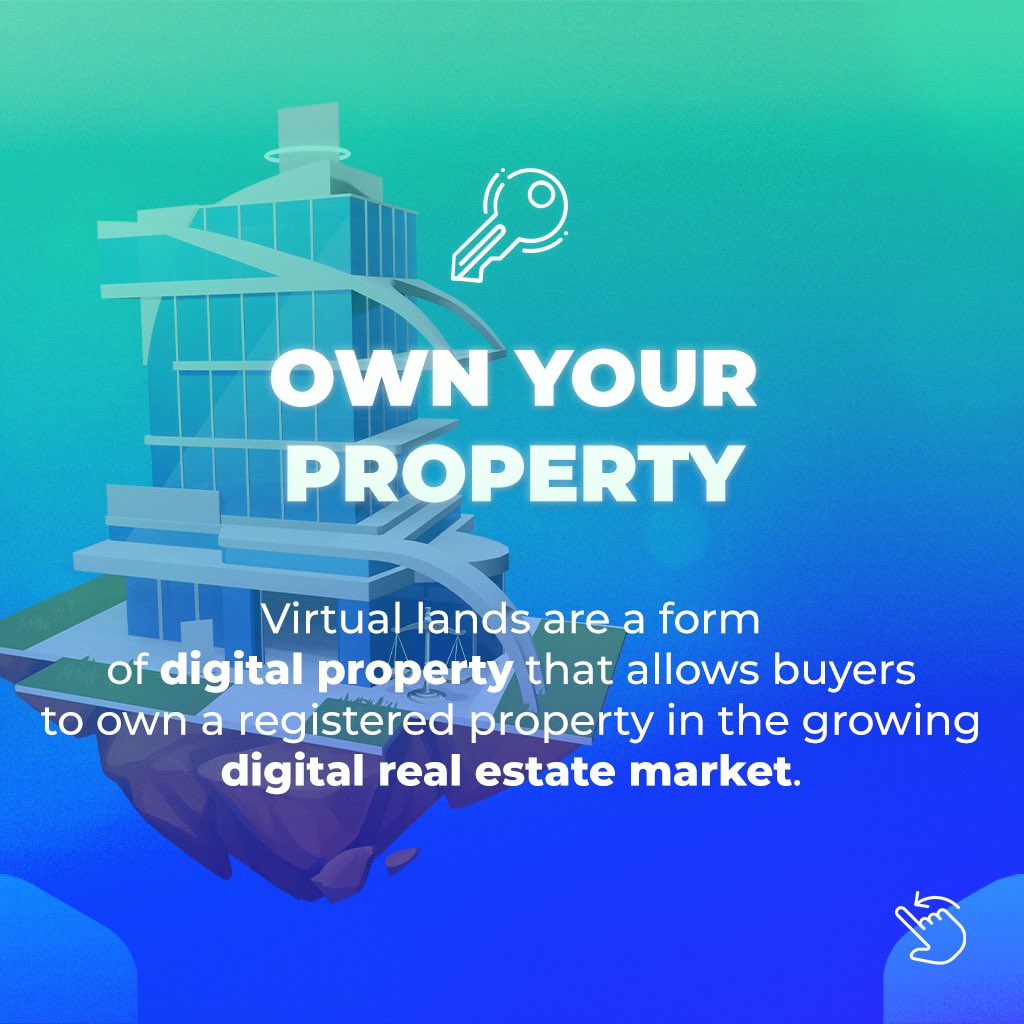 coderblock's tweet image. OWN YOUR PROPERTY
Virtual lands are a form of digital #property that allows buyers to own a registered property in the growing digital real estate market.