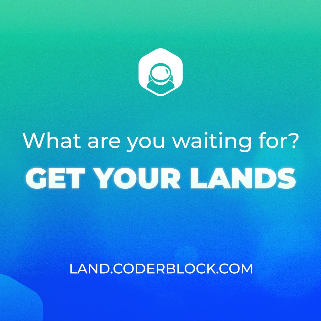 coderblock's tweet image. What you're waiting for? Get your piece of future 👉🏼 <a style="text-decoration: none;" rel="nofollow" target="_blank" href="https://metaverse.coderblock.com/lands">metaverse.coderblock.com/lands</a>