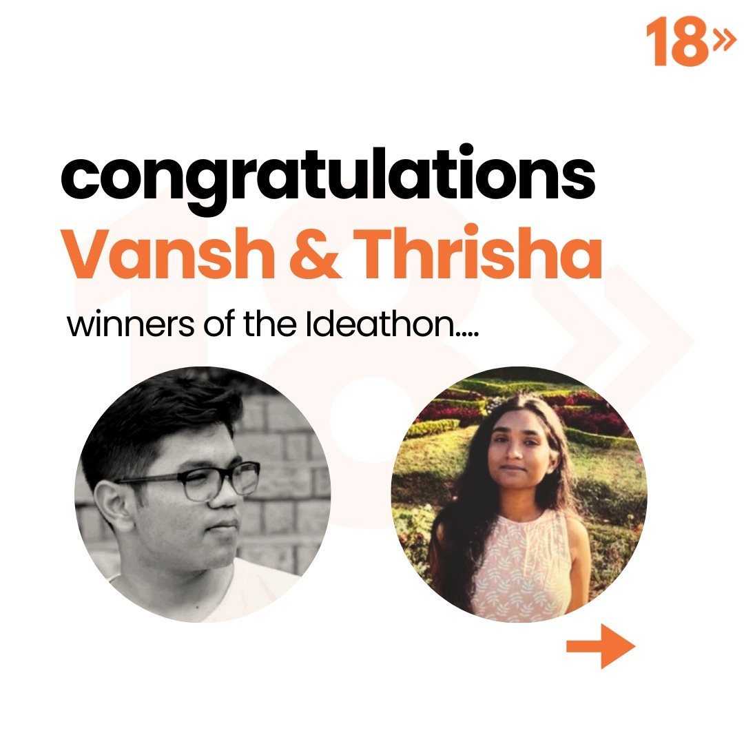 18startup_'s tweet photo. Vansh & Thrisha, after 3 stages of ideathon, are now the most enthusiastic and passionate entrepreneurs! They've secured a spot in Cohort 2 of the 18startup fellowship with a 100% scholarship!
Congratulations guys! ๐ฅณ
#18startup #18startupcommunity #startupideathon https://t.co/EkyftmQK81
