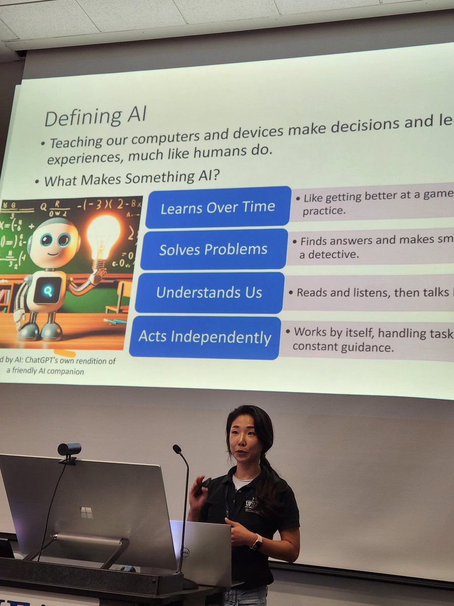 Does Google use AI? Yes. How about the automatic doors at a big store? No. Dana Choi of @UFGulfCoastREC and @uf_abe explains ABCs of #AIatUF to @uf Extension.