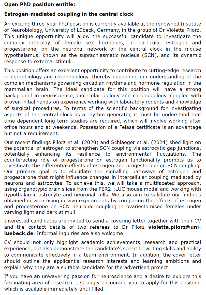 Ralph Palmisano @ra-pa.bsky.social (@oice_imaging) on Twitter photo Friends, please share! PhD position in Neuro- and Chronobiology, Dr. Pilorz research group (my wife). Center of Brain, Behavior and Metabolism, Univ. Luebeck. <a href="/RoyalMedicalSoc/">Royal Medical Society</a> <a href="/CTLSlifeScience/">Core Technologies for Life Sciences</a> Friends, please share! PhD position in Neuro- and Chronobiology, Dr. Pilorz research group (my wife). Center of Brain, Behavior and Metabolism, Univ. Luebeck. <a href="/RoyalMedicalSoc/">Royal Medical Society</a> <a href="/CTLSlifeScience/">Core Technologies for Life Sciences</a>