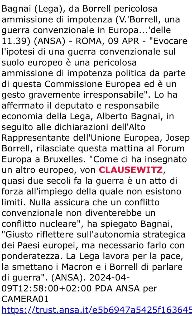 Lasciamo che di certa roba parlino gli esperti, e non degli scialbi burocrati. Ricordo peraltro che Leuropa doveva darci Lapace. Se non ci riesce è un serio problema, mi sembra.