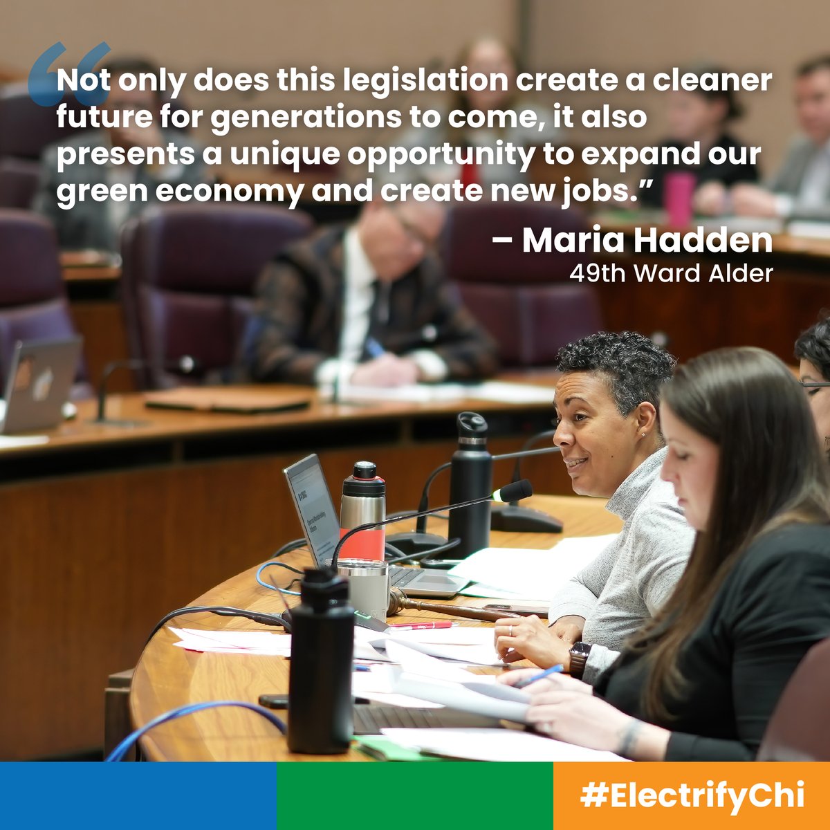 Huge thanks to @ChiAlderwoman for leading last week's subject matter hearing on the Clean and Affordable Buildings Ordinance!🌎 Does your alderperson support CABO? Urge them to vote YES to #ElectrifyChi: act.sierraclub.org/actions/illino…