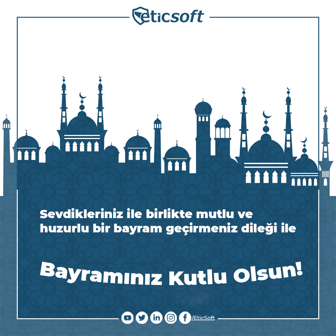 Sevdiklerinizle birlikte sağlıklı mutlu ve güzel nice bayramlar dileriz 🥰

#RamazanBayramı