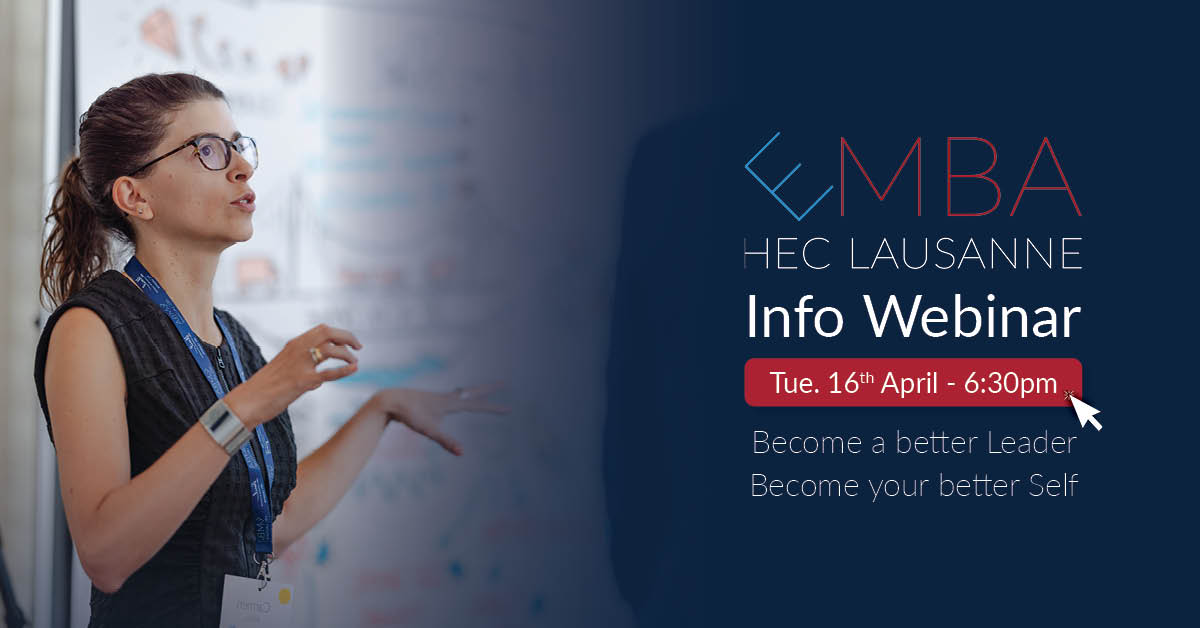 Vous souhaitez dynamiser votre carrière en suivant un #EMBA reconnu internationalement, axé sur la #finance ou le #management de la #santé ? ✅Participez à la séance d'infos en ligne de l'Executive MBA @heclausanne, organisée le 16 avril à 18h30 : us02web.zoom.us/webinar/regist…