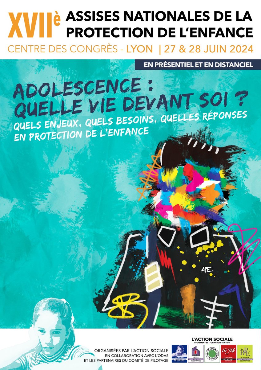 #APE24 Cette XVIIème édition portera sur les besoins spécifiques des adolescents confiés en #protectiondelenfance ! 📅 27 et 28 Juin 2024 📍Centre des Congrès de Lyon Programme détaillé des #APE2024 et inscription à ce rendez-vous incontournable 👉 swll.to/jbwYIH