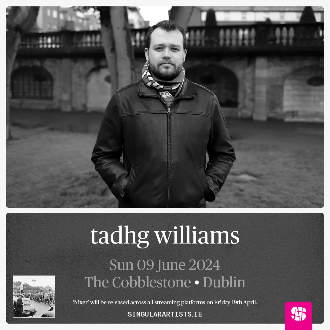 Very very very excited to announce my first headliner in over a year! ❤️ I'll be playing @CobblestoneDub on Sunday 9th June, presented by @singularartists. Tickets on sale this Thursday morning. Set yer reminders. And if ye forget, I'll be onto ye. Big love, T x