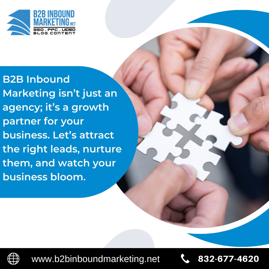 🚀 B2B Inbound Marketing isn’t just an agency; it’s a growth partner for your business. Let’s attract the right leads, nurture them, and watch your business bloom. Ready for growth? 🌱
Learn More: b2binboundmarketing.net       
#SEO #InboundMarketing #DigitalStrategy #PPC