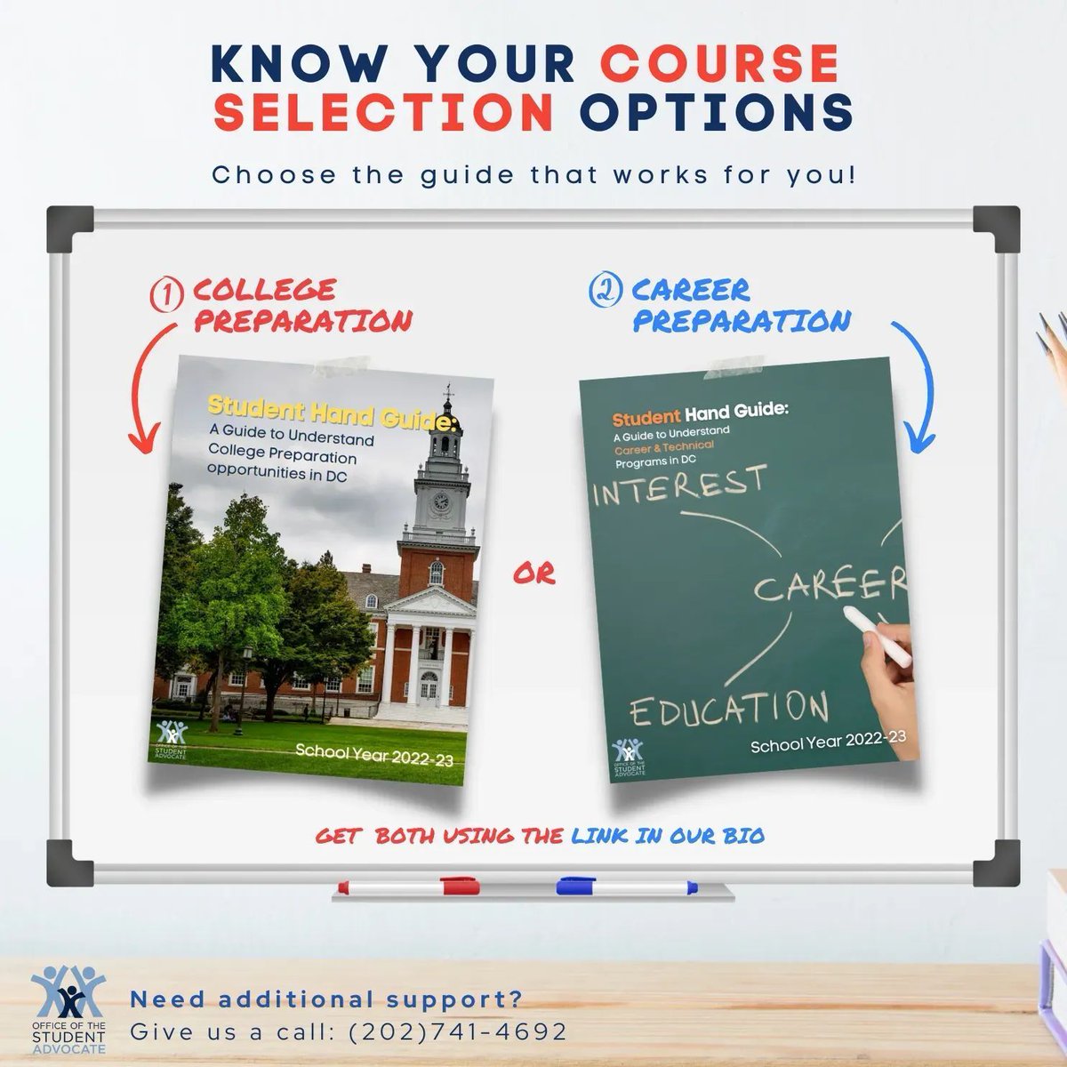 🚨Whether you want to explore college or career preparation programs in DC, we have the perfect guides for you!🚨 1️⃣ Access the college prep guide: buff.ly/47Pst2K 2️⃣ Access the career & tech guide: buff.ly/3QZRZwm