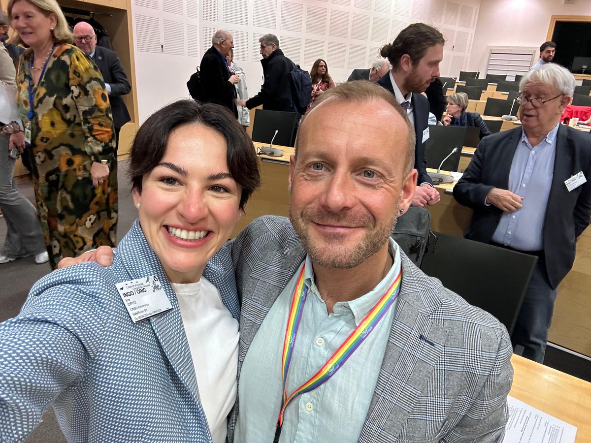 Grateful for the vote in today's @CoE_NGO & being elected as one of Vice Presidents where I'll represent @lllplatform. Congrats to @GErmischer President, Geneviève Laloy VP, @Volonteurope's @ciftciece elected to the Standing Committee!