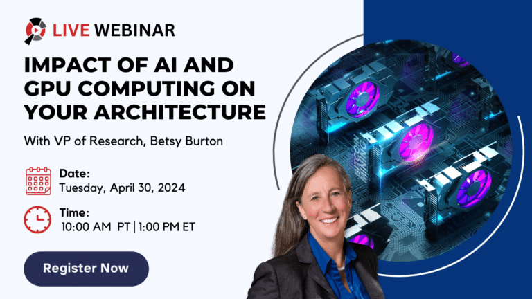 Aragon's VP of Research, Betsy Burton has a webinar on April 30 to explore the vast impact of #AI & #GPU computing! ✨ We're diving into trends shaping 2026's architectures – learn how you can leverage the latest data ➡ bit.ly/49eOzey/