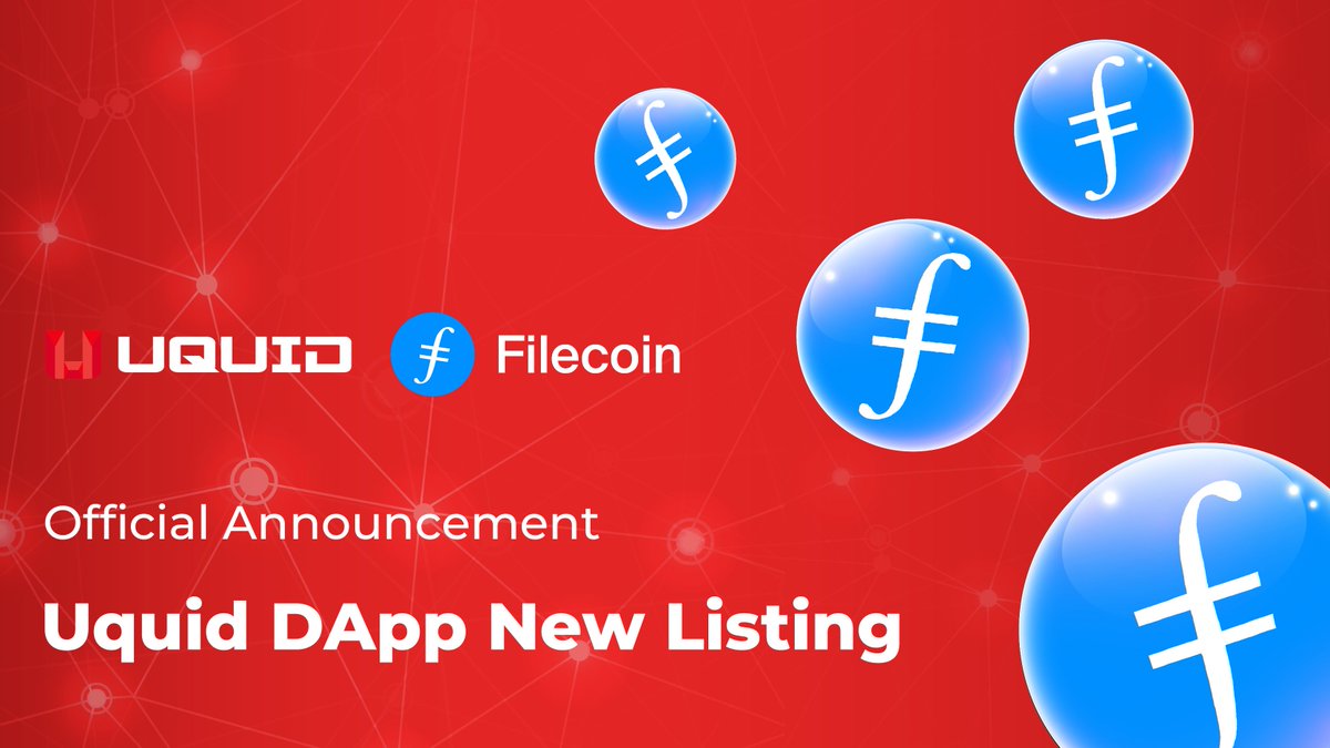 UQUID - leading web 3.0 shopping infrastructure with over 160m products, is thrilled to announce the listing of @Filecoin on the UQUID dApp Center! Filecoin, a leading peer-to-peer network, revolutionizes data storage with its innovative economics and cryptography, ensuring…