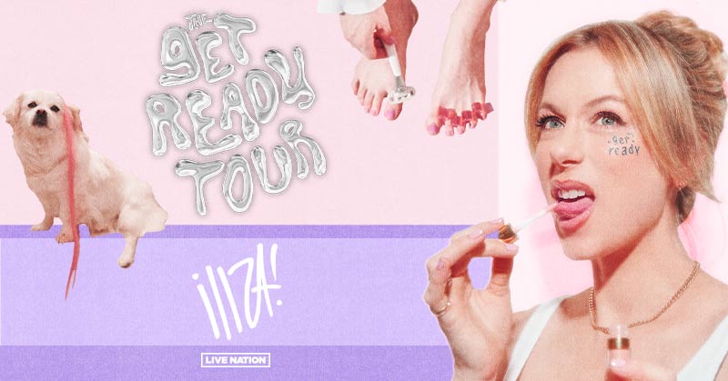 .@iliza is heading your way for The Get Ready Tour! Tickets on sale starting this Friday April 12 at 10am local!🪒💄🎉 livemu.sc/3vAaIGx