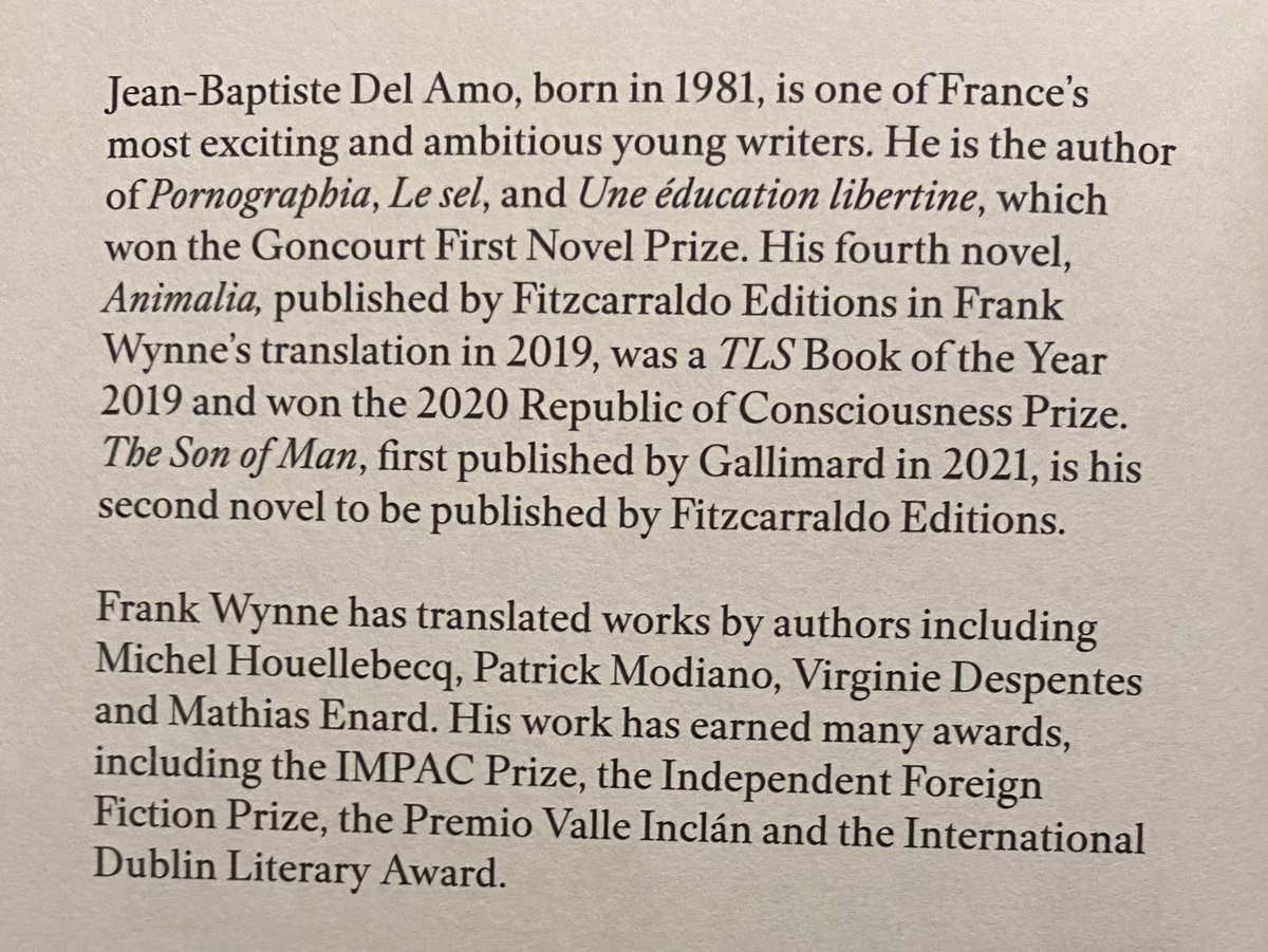 My first book from the 2025 International @TheBookerPrizes longlist (I hope!). Son of Man. What a team… and former @PrizeRofc winners