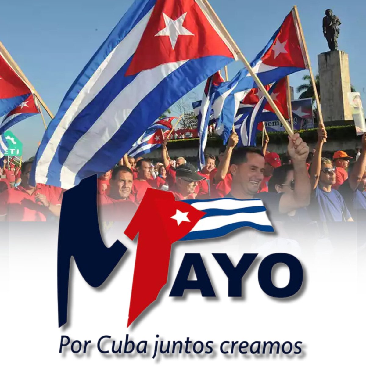 Como lema central: 
❗Por Cuba Juntos Creamos❗, arranca la fiesta en toda la nación en saludo al 1ro de Mayo.
#Cuba
#UnidosVenceremos 
#UnidosXCuba 
#UnidosSomosGigantes