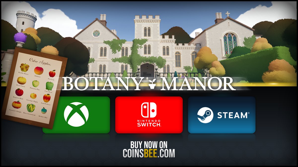 🌲 Embark on an adventure with Botany Manor on #Xbox, #Switch, & #Steam! Explore a world where every puzzle leads you closer to nature’s secrets. 

Ready to unravel the mysteries with coinsbee.com? 🧩💚 

#BotanyManor #GameLaunch