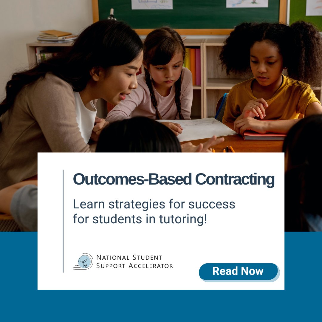 District Leaders and #Tutoring Providers: Explore our Outcomes-Based Contracting brief to learn about strategies for success, including: ⭐️Effective communication ⭐️Leadership engagement ⭐️Capacity-building initiatives ➡️studentsupportaccelerator.org/briefs/outcome…