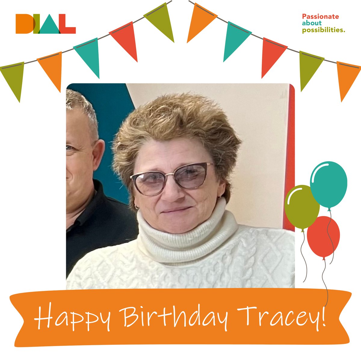 Happy Birthday to our fantastic Peer Advisor, Tracey! We hope that you have a lovely day 🎈 #PassionateAboutPossibilities #HappyBirthday #TeamDIAL
