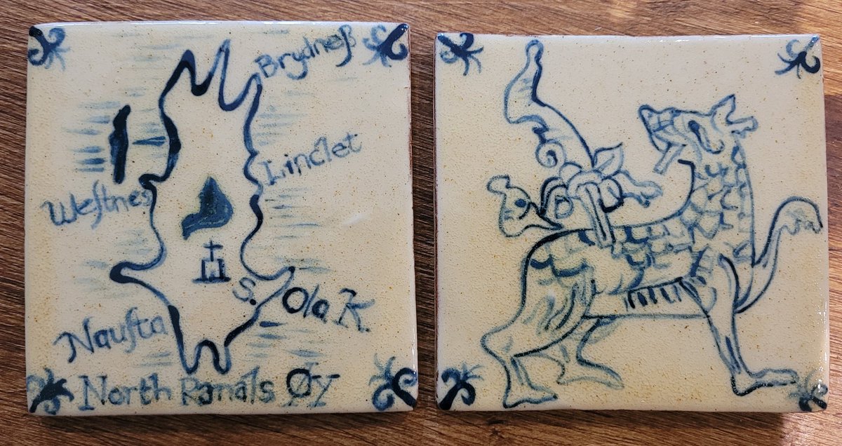 #Orkney is seeping into the #Delft-style tiles I'm making to go around the fireplace...