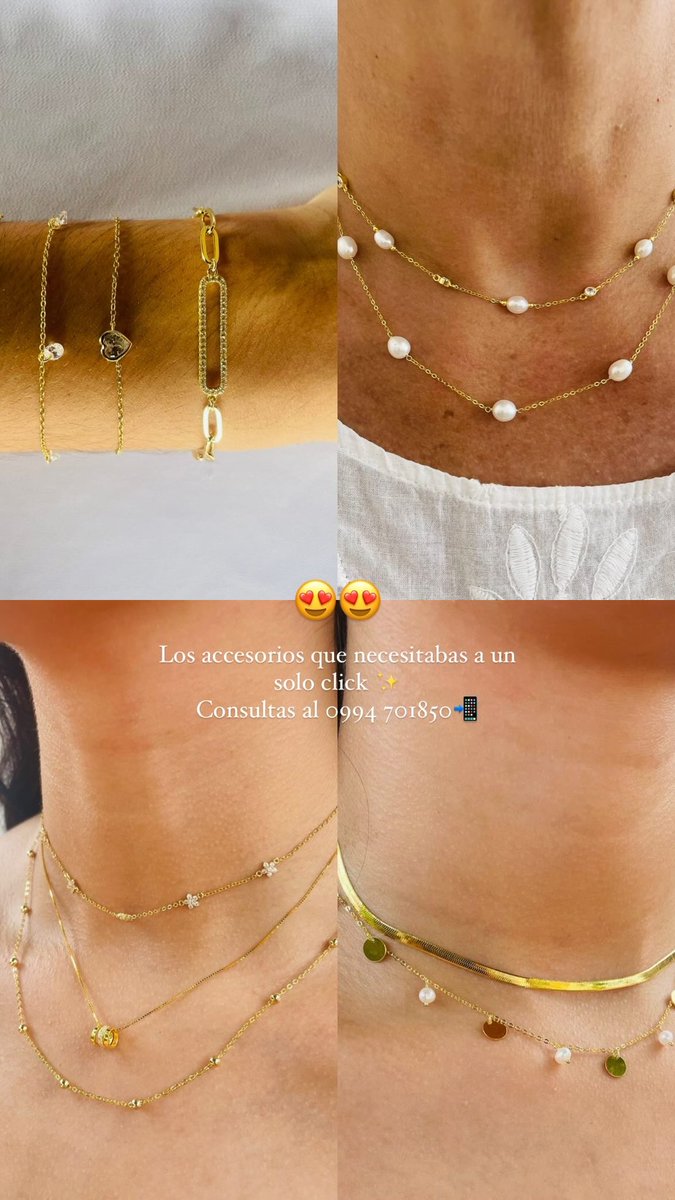 Xq amamossss los accesorios en todo momento del día, les muestro algunas opciones pero tenemos MILESSS! 😍✨❤️
📲 0994 701850

Rt xfis