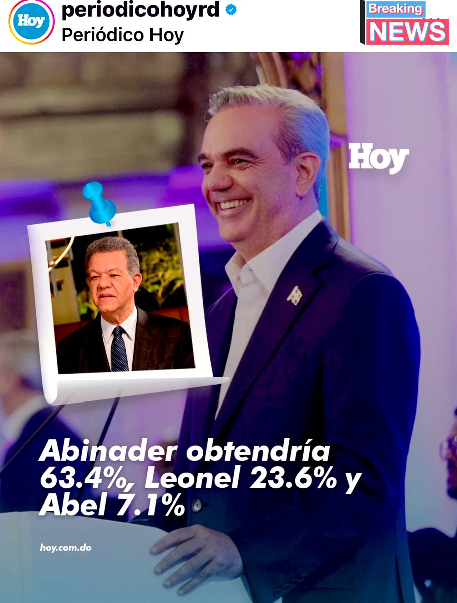 Así anda la cosa. #Elecciones2024 #LeonelFernández #AbelMartinez #LuisAbinader