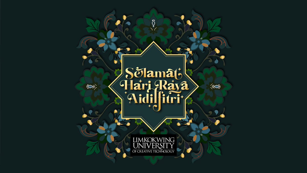 Limkokwing_MY's tweet image. Selamat Hari Raya Aidil Fitri.
Maaf Zahir dan Batin.