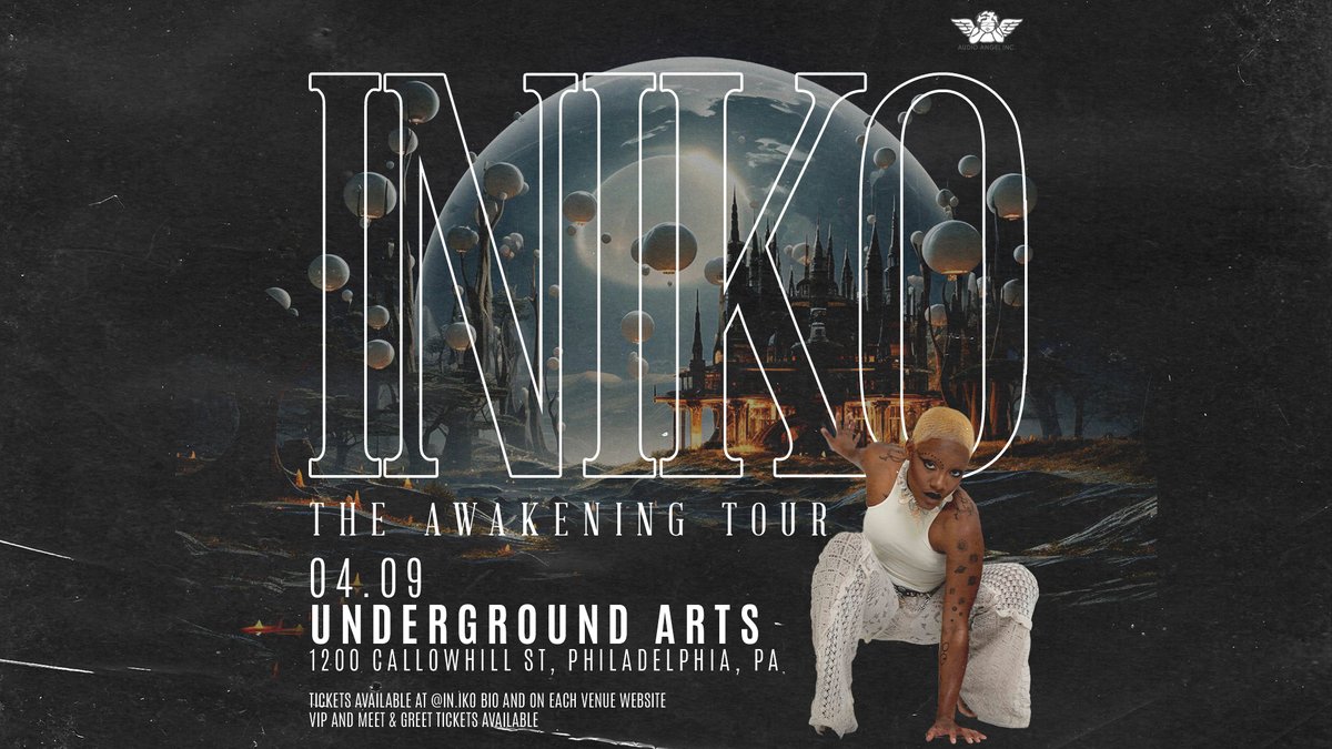 ** Tonight @ UA ** The most ethereal voice of the alternative soul scene, @1N1KO, brings us to new dimensions with the 'Awakening Tour' ✨ - Tickets online + at the door: bit.ly/Iniko_UA24