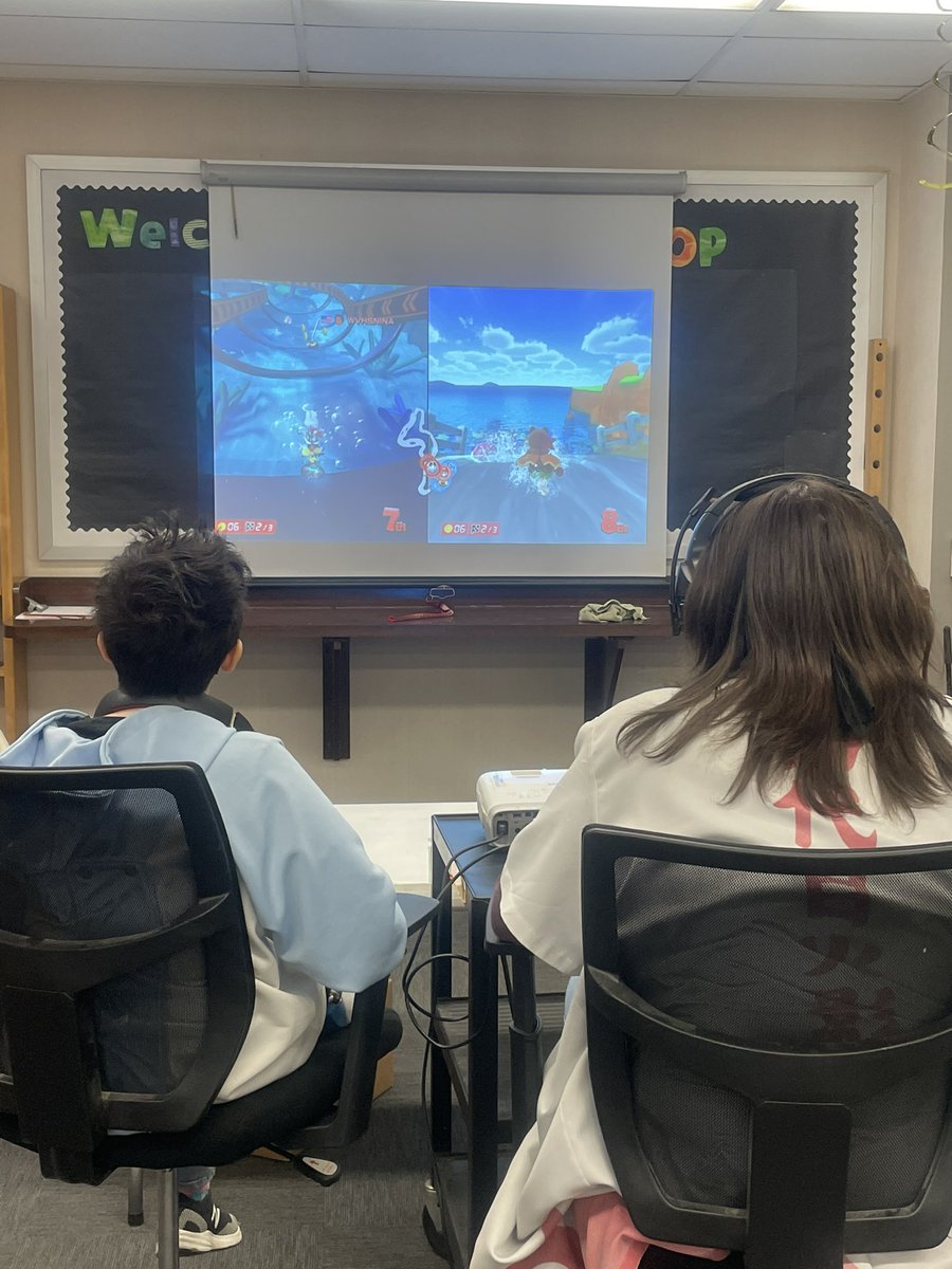 WVHSMediaCenter's tweet photo. WVHS Esports team, The Verdant Jarls (Smash Bros team) in an intense match last week. https://t.co/AA7Vf0XnnP