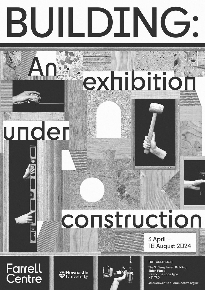 The @FarrellCentre presents BUILDING: An exhibition under construction which will transform the exhibition galleries into live making spaces in an exploration of the process of building. farrellcentre.org.uk/whats-on/build… thru 18august
