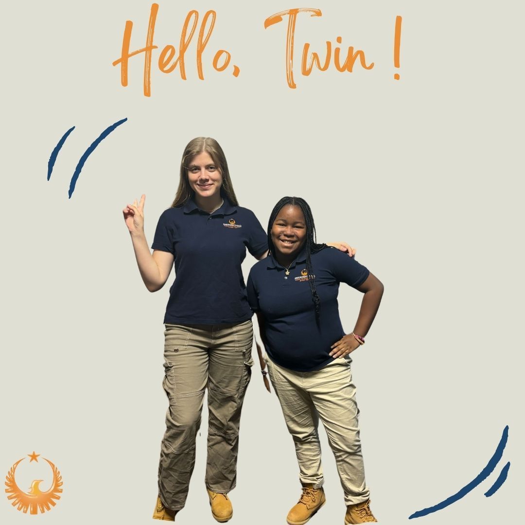 Ms. Lechtreck loves to match with her scholars!✌🏾 💕 #TwinTuesday #Uniform #ResurgenceHall #CharterSchool