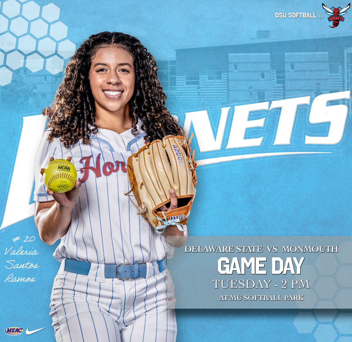 🗣 IT’S GAMEDAY🥎 🆚 Monmouth University 📍West Long Branch, NJ. 🏟 MU Softball Park ⏰ 2:00 P.M. 🎥 go.flosports.tv/partner/caa?ut… #GoHornets #MakeAStatement #LegacyandPride