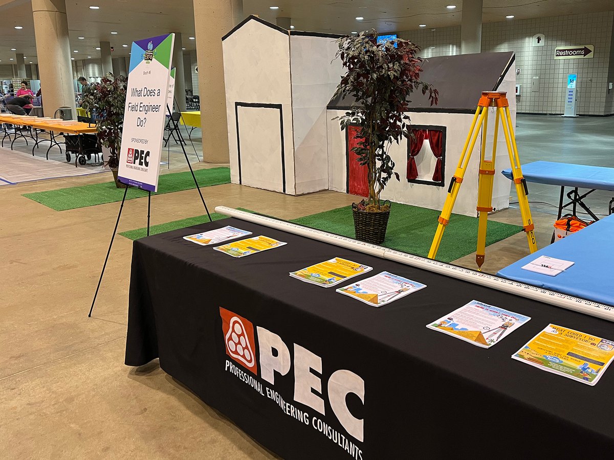 PECEngineers's tweet image. There's nothing like inspiring the next generation of engineers! Our team had a great time working with elementary and middle school students at this year's SWE Engineering Expo. The interactive display introduced them to surveying.

#PEC #SWEexpo2024 #STEMinspiration