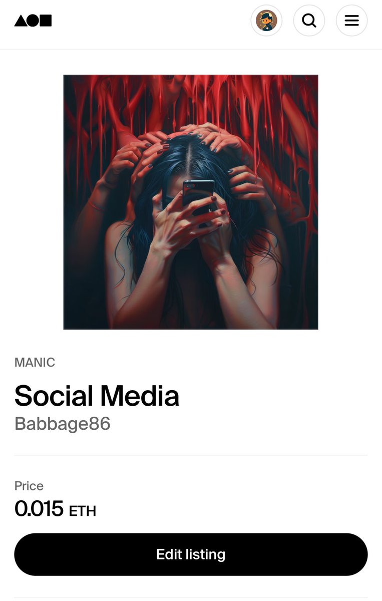 babbage86's tweet image. “Social Media”

1/1 - Available on @foundation 

.015 ETH (BASE)

foundation.app/mint/base/0x48…

#BASENFT #GetBASED