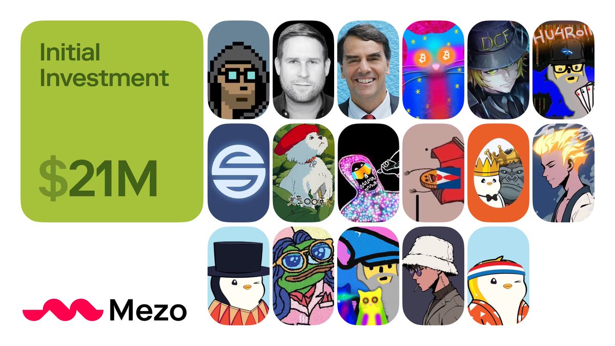 Strategic investments from @santiagoroel, @danheld, @TimDraper, @dcfgod,@udiWertheimer, @hash_bender, @spiritdao, @Brentsketit, @osf_rekt, @gainzy222, @KeyboardMonkey3, @dingalingts, @0xZergs, @farokh, @0xfar, @ZAGABOND, and @LucaNetz.