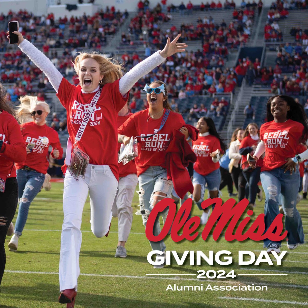 🔴🔵 𝗢𝗟𝗘 𝗠𝗜𝗦𝗦 𝗚𝗜𝗩𝗜𝗡𝗚 𝗗𝗔𝗬 𝗜𝗦 🔛! Help us make #OleMissGivingDay a success by funding student scholarships, contributing to the Triplett Alumni Center Building Project Fund & more! 𝗚𝗜𝗩𝗘 𝗧𝗢𝗗𝗔𝗬: bit.ly/GivingDayOMAA
