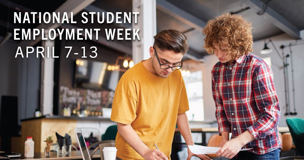 National Student Employment week is when colleges and universities across the country recognize the importance of student employees. Student employees perform invaluable services with enthusiasm, dedication, and initiative, which prepares them for the workforce after graduation.