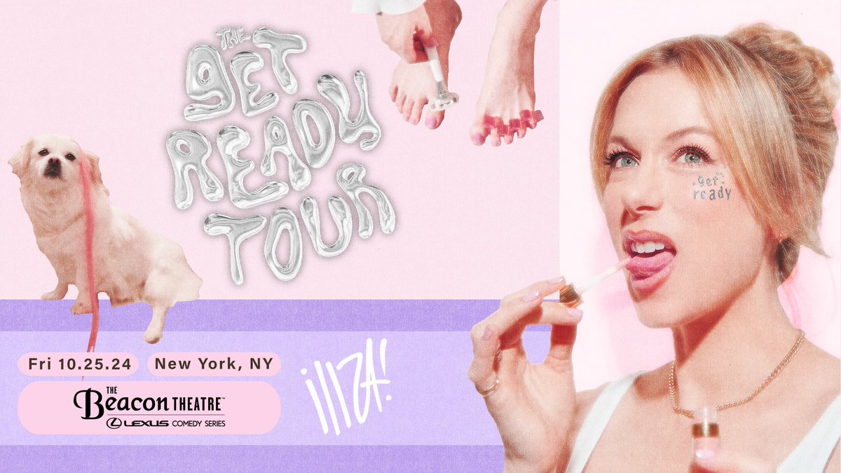 JUST ANNOUNCED: Iliza Shlesinger will bring The Get Ready Tour to the Beacon on Fri, Oct 25! Access presale tickets starting this Thu, Apr 11 at 10am with code SOCIAL. Tickets go on sale to the general public on Fri, Apr 12 at 10am.